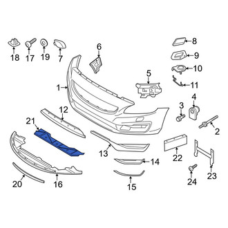 Volvo OE - Front Lower Inner Spoiler