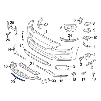 Volvo OE - Front Lower Outer Spoiler