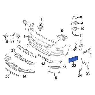 Volvo OE - Front Right Outer Spoiler