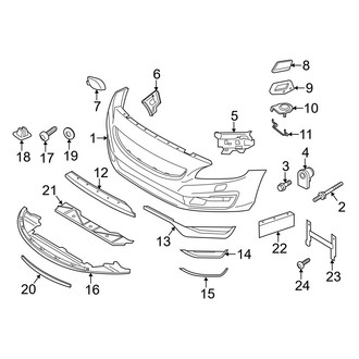 Volvo OE - Front Bumper & Grille - Bumper & Components (Bumper Cover & Trim), (T5 Platinum)