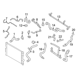 Volvo OE - Cooling - Hoses & Lines (3.0L)