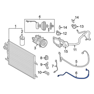 Volvo OE - A/C Refrigerant Suction Hose