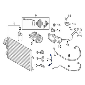 Volvo OE - A/C Refrigerant Suction Hose