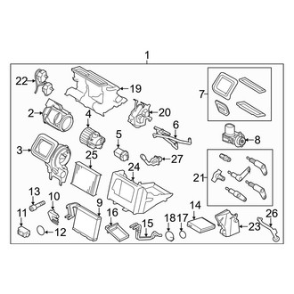 Volvo OE - Air Conditioner & Heater - Evaporator & Heater Components