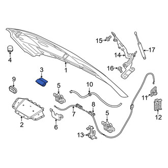 Volvo OE - Hood Insulation Pad Clip