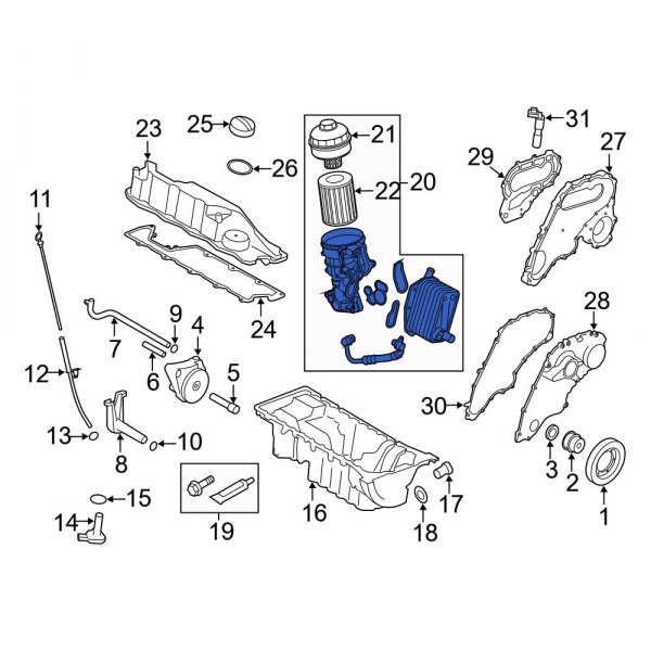 Engine Oil Filter Housing