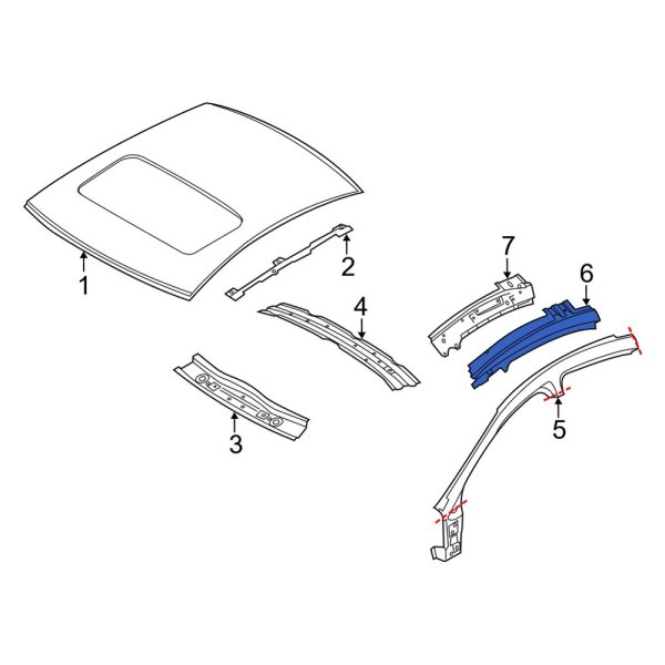 Roof Side Rail Reinforcement