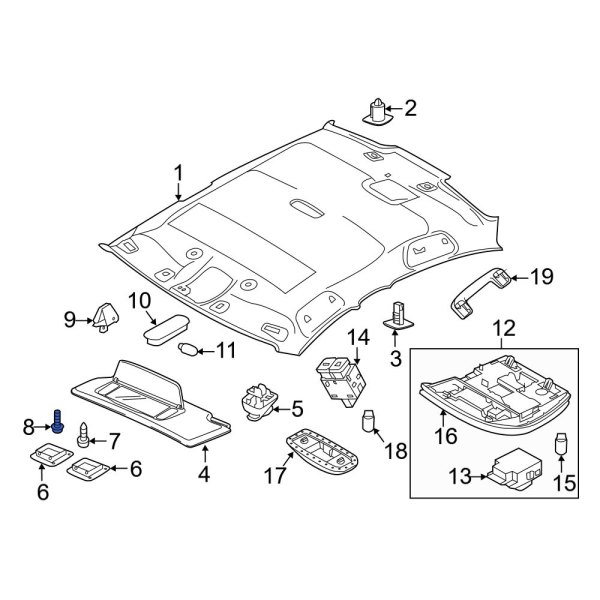 Volvo OE 982758 - Bumper Cover Bolt