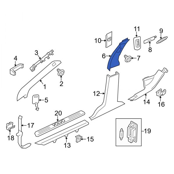 Door Pillar Post Trim Set