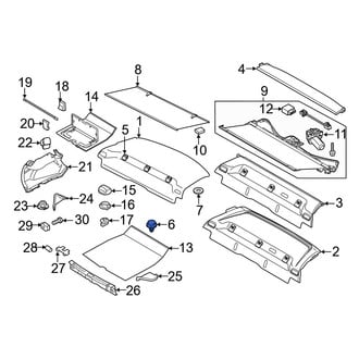Volvo OE - Package Tray Trim Clip
