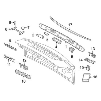 Volvo OE - Trunk Lid - Exterior Trim