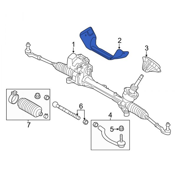 Rack and Pinion Heat Shield