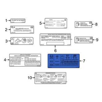 Volvo OE - Tire Information Label
