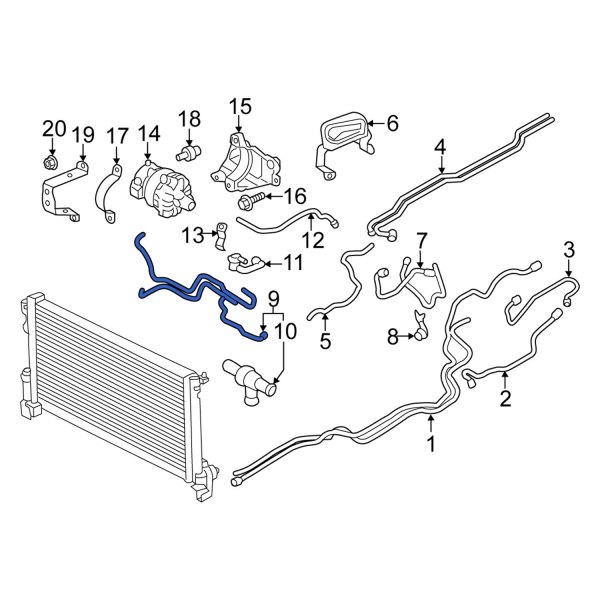 Drive Motor Battery Pack Coolant Hose