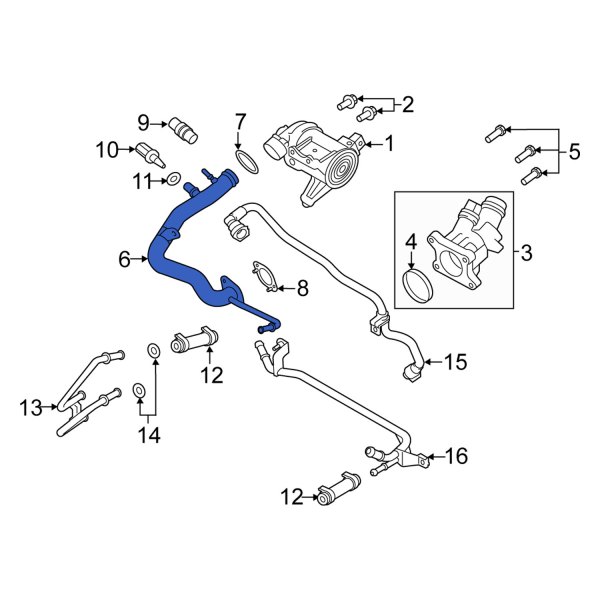 Engine Coolant Pipe