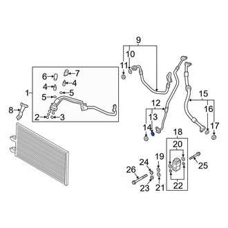 Volvo OE - A/C Evaporator Core O-Ring