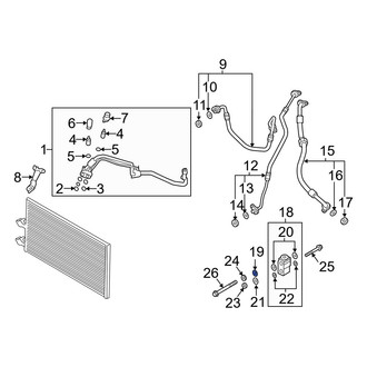 Volvo OE - A/C Evaporator Core O-Ring