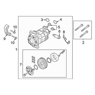 Volvo OE - Air Conditioner & Heater - Condenser, Compressor & Lines (Compressor)