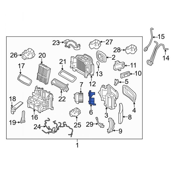 HVAC Blower Motor Mounting Plate