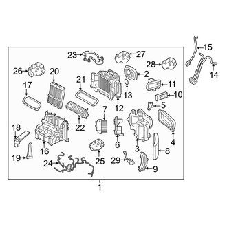 Volvo OE - Air Conditioner & Heater - Evaporator & Heater Components