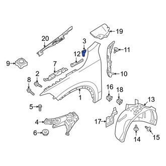 Volvo OE - Left Fender Spacer