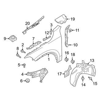 Volvo OE - Fender & Components (T5 Inscription / T5 Momentum / T5 R-Design / T6 Inscription / T6 Momentum / T6 R-Design)