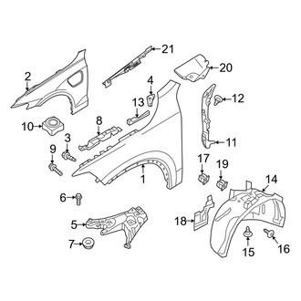 Volvo OE - Fender & Components (Fender & Components), (T8 Inscription / T8 Polestar / T8 R-Design)