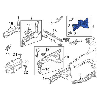 Volvo OE - Front Right Fender Apron Assembly