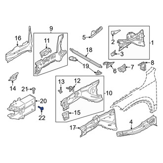 Volvo OE - Frame Rail End Bolt