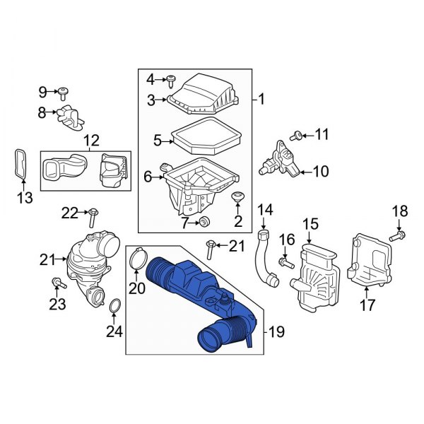 Engine Air Intake Hose