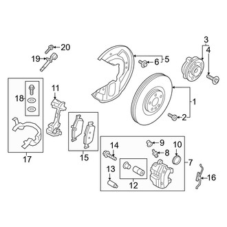 Volvo OE - Front Suspension - Brake Components (17")