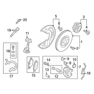 Volvo OE - Front Suspension - Brake Components (18")