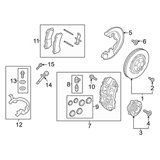 Volvo OE - Front Suspension - Brake Components (19")