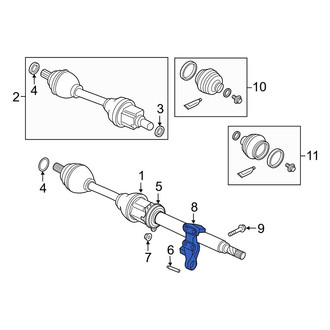 Volvo OE - CV Axle Shaft Carrier Bearing Bracket