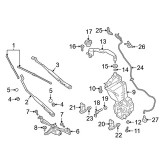 Volvo OE - Windshield - Wiper & Washer Components (B5 Inscription / B5 Momentum / B5 R-Design / T8 Recharge Inscription / T8 Recharge Polestar / T8 Recharge R-Design / T8 Recharge R-Design Expression)