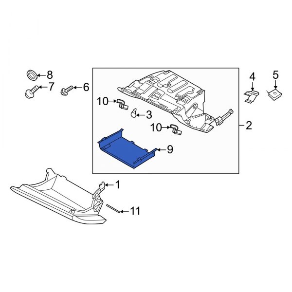 Glove Box Storage Compartment