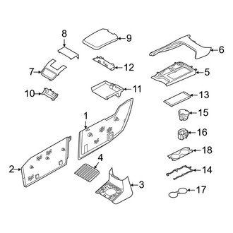 Volvo OE - Front Console (Trim & Components), (T8 Inscription / T8 Polestar / T8 R-Design)