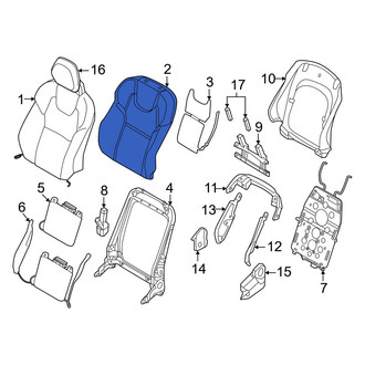 Volvo OE - Front Left Seat Back Cushion