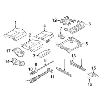Volvo OE - Seats & Tracks - Passenger Seat Components (Seat Cushion, W/O Ventilated), (B5 R-Design / T8 Recharge Polestar / T8 Recharge R-Design / T8 Recharge R-Design Expression)
