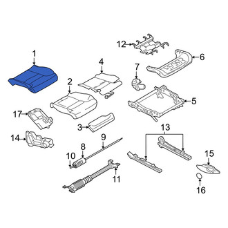 Volvo OE - Front Left Seat Cover