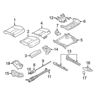 Volvo OE - Seats & Tracks - Passenger Seat Components (Seat Cushion, With Ventilated)