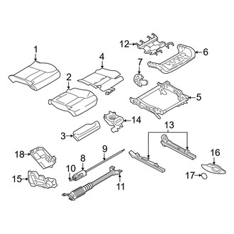 Volvo OE - Seats & Tracks - Driver Seat Components (Seat Cushion, With Ventilated)
