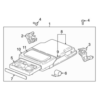 Volvo OE - Seats & Tracks - Rear Seat Components (Armrest, With Storage), (B5 Plus / B5 Ultimate / T8 Recharge Plus / T8 Recharge Ultimate)