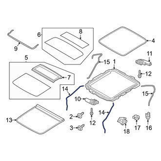 Volvo OE - Front Sunroof Drain Hose