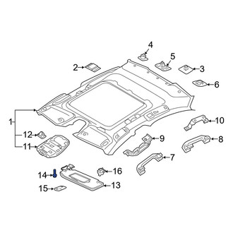 Volvo OE - Sun Visor Screw
