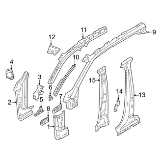 Volvo OE - Pillars, Rocker & Floor - Center Pillar