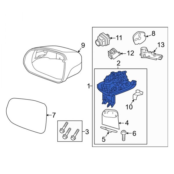 Door Mirror Housing