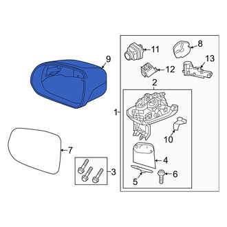 Volvo OE - Front Left Door Mirror Cover