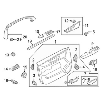 Volvo OE - Front Door - Interior Trim (B5 Plus / B5 Ultimate / T8 Recharge Plus / T8 Recharge Ultimate)
