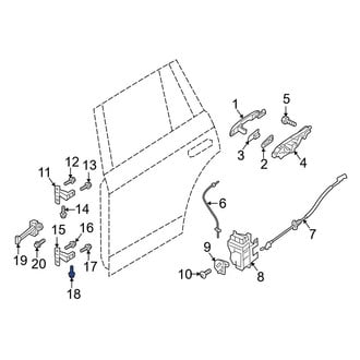 Volvo OE - Lower Door Hinge Bolt